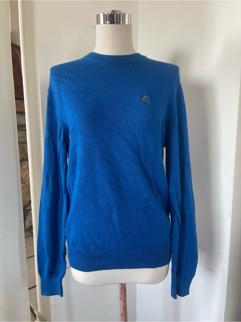 Express Women's Bright Blue Crewneck Sweater